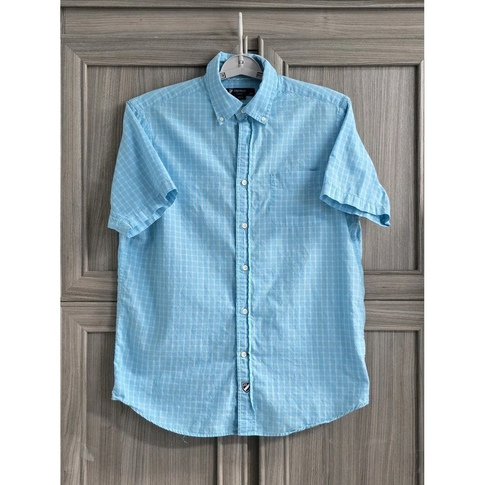 Daniel Cremieux Button Down Short Sleeve Shirt Plaid Medium